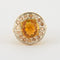 Bague 56 Bague Opale de Feu Diamants 58 Facettes DV0253-1