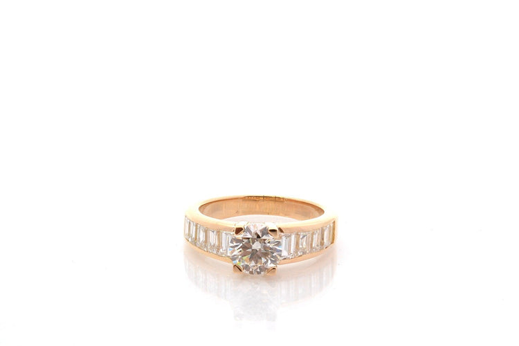 Bague 52 Bague diamant 1,16 ct J/VS1 en or 18k 58 Facettes 27411