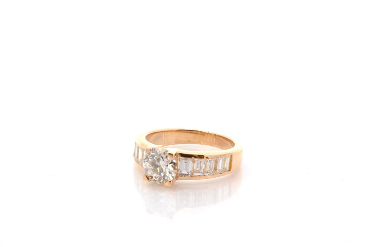 Bague 52 Bague diamant 1,16 ct J/VS1 en or 18k 58 Facettes 27411