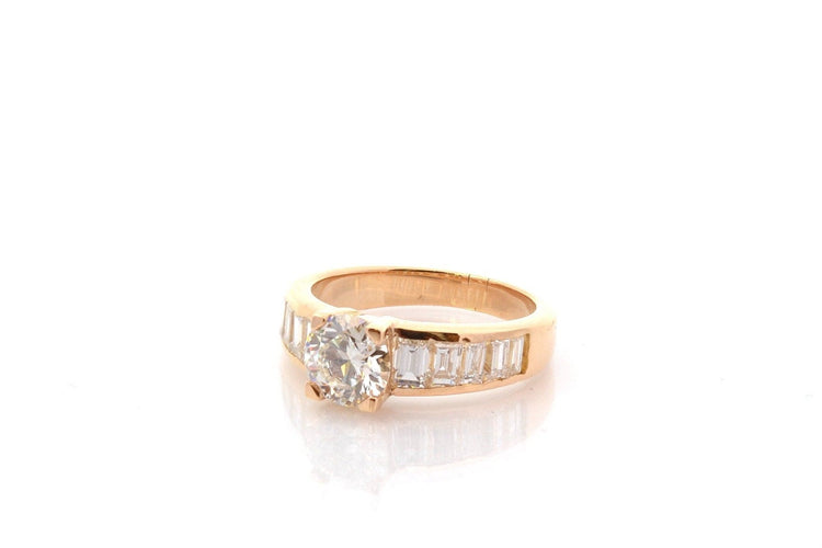 Bague 52 Bague diamant 1,16 ct J/VS1 en or 18k 58 Facettes 27411