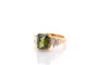 Bague 53 Bague en or et saphir vert 4,12 ct avec diamants 58 Facettes 27412