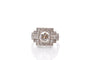 Bague 53 Bague Art déco en platine avec diamants 1,12 ct 58 Facettes 27447-27232