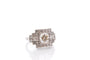 Bague 53 Bague Art déco en platine avec diamants 1,12 ct 58 Facettes 27447-27232