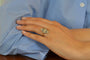 Bague 55 Bague Art déco en or 18k et platine, diamants et saphirs 58 Facettes 27483