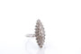 Bague 55 Bague marquise vintage en or blanc 18k et diamants 58 Facettes 27531