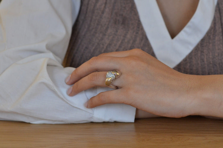 Bague 54 Boucheron - Bague en or 18k avec diamants et rubis 58 Facettes 27533