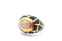 Bague 55 Bague en or 18k et émail avec diamants 58 Facettes 27534
