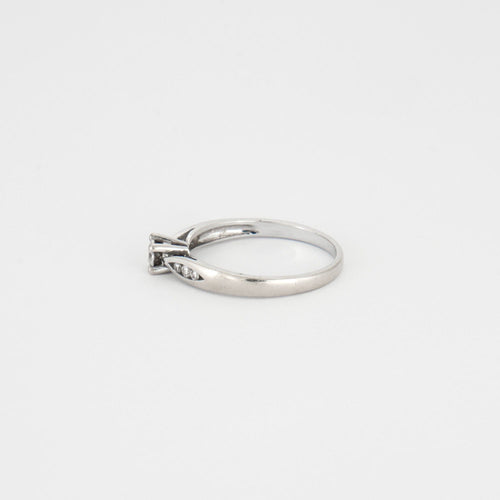 Bague 53 Bague or blanc diamants 58 Facettes DV0267-1