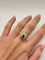 Bague 53.5 Bague en or jaune, émeraude 1 ct et diamants 0,15 ct 58 Facettes