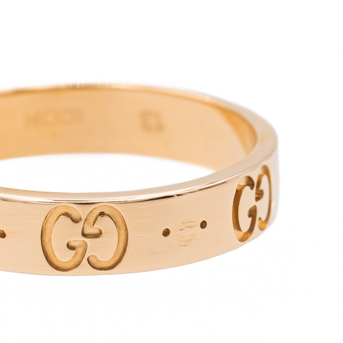 Bague 53 Gucci Fine Icon - Bague en or rose 18 carats 58 Facettes 2764396CN