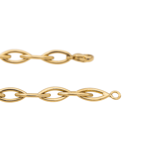 Collier Collier - Chaîne maille navette en or jaune 18 carats 58 Facettes 2765075CN