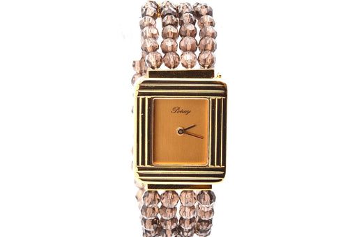 Montre Poiray - Montre en or 18k avec bracelet en perles de quartz 58 Facettes 27686