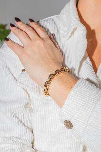 Bracelet Bracelet maille ovale en or jaune 18 carats 58 Facettes 2770056CN