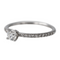 Bague 49 Didier Guérin - Bague solitaire en or blanc avec diamants 58 Facettes 2773202CN
