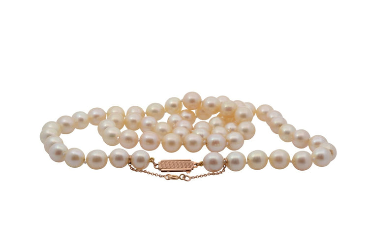 Collier Collier perles de culture avec fermoir en or jaune 18k 58 Facettes 27746