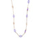 Collier MIMI - Collier en or rose 18 ct avec améthystes, jade et perles 58 Facettes 27753