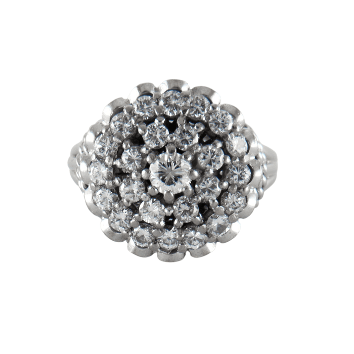 Bague 50 Bague Or Gris et Diamants 58 Facettes DV0241-2