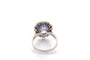 Bague 57.5 Bague vintage en platine saphir de Ceylan 5,99 ct et diamants 58 Facettes 27774
