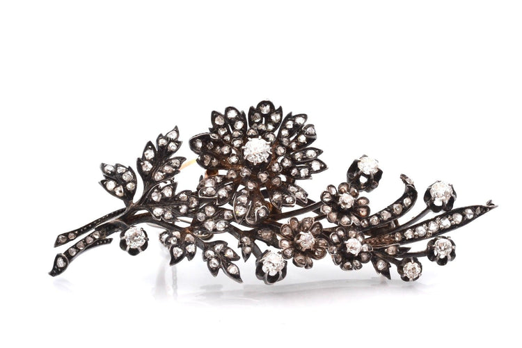 Broche Broche Art nouveau en or 18k, argent et diamants 58 Facettes 27784