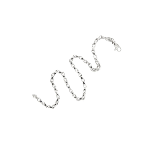 Bracelet Bracelet unisexe en or blanc 18 ct, 21,3 cm 58 Facettes 27884