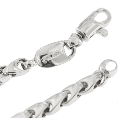 Bracelet Bracelet unisexe en or blanc 18 ct, 21,3 cm 58 Facettes 27884