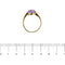 Bague Bague jonc en or jaune 18 ct avec améthyste 2,50 ct 58 Facettes 28153