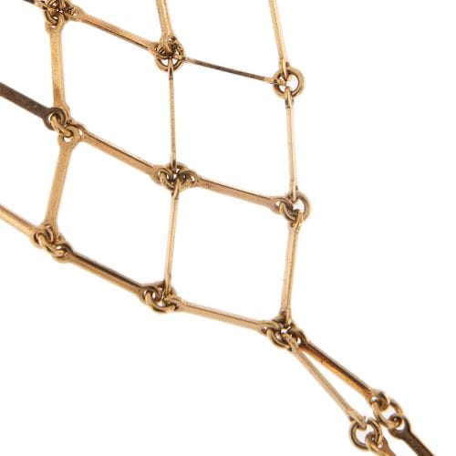 Bracelet Bracelet de main segmenté triangulaire en or rose 14 kt 58 Facettes 28163