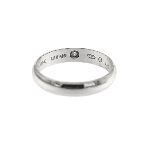 Bague 55 Damiani Forever - Alliance en platine avec diamant 0,03 ct 58 Facettes 28199
