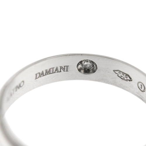 Bague 55 Damiani Forever - Alliance en platine avec diamant 0,03 ct 58 Facettes 28199