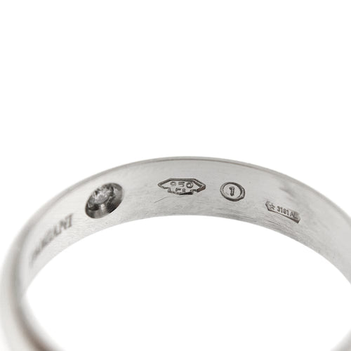 Bague 55 Damiani Forever - Alliance en platine avec diamant 0,03 ct 58 Facettes 28199