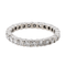 Bague 54.5 Alliance - Bague tour complet en or blanc 18 carats et diamants 58 Facettes 2820736CN