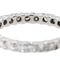 Bague 54.5 Alliance - Bague tour complet en or blanc 18 carats et diamants 58 Facettes 2820736CN