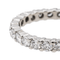 Bague 54.5 Alliance - Bague tour complet en or blanc 18 carats et diamants 58 Facettes 2820736CN