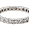 Bague 54.5 Alliance - Bague tour complet en or blanc 18 carats et diamants 58 Facettes 2820736CN