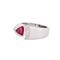 Bague 54 Bague ouverte Tourmaline rose Diamants 58 Facettes DV0463-2