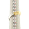 Bague 56 Bague ouverte en or jaune et or blanc 18 carats, émeraude et diamants 58 Facettes 28269
