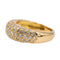 Bague 54.5 Bague jonc pavée de diamants en or jaune 18 carats 58 Facettes 2830633CN