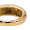 Bague 54.5 Bague jonc pavée de diamants en or jaune 18 carats 58 Facettes 2830633CN