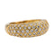 Bague 54.5 Bague jonc pavée de diamants en or jaune 18 carats 58 Facettes 2830633CN
