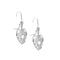 Boucles d'oreilles Boucles d'oreilles pendantes cœur en or blanc 18 carats et diamants 58 Facettes 28314