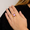 Bague 58 Bague pierre violette 58 Facettes DV0099-9