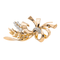Broche Broche gerbe de blé en or rose et or blanc 18 carats, diamants 58 Facettes 2845398CN