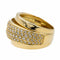 Bague 53 Bague pavée en or jaune 18 carats et diamants 58 Facettes 2845464CN