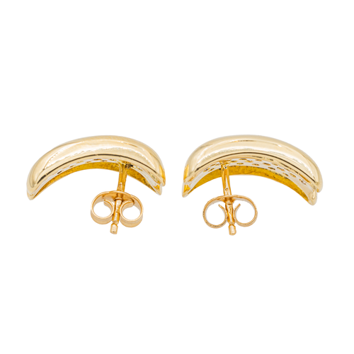 Boucles d'oreilles Boucles d'oreilles puces en or jaune et blanc 18 ct, diamants 58 Facettes 2845479CN