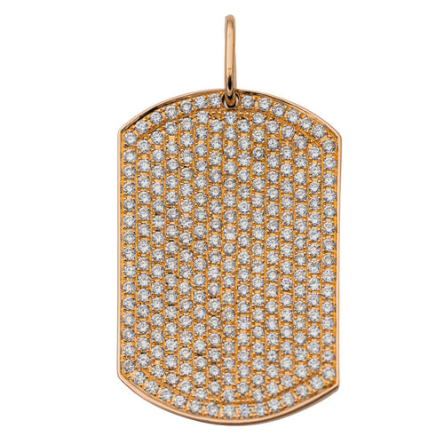 Pendentif Victoria Casal - Pendentif plaque en or rose serti de diamants 58 Facettes 2845484CN