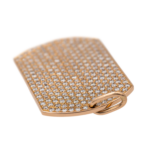 Pendentif Victoria Casal - Pendentif plaque en or rose serti de diamants 58 Facettes 2845484CN