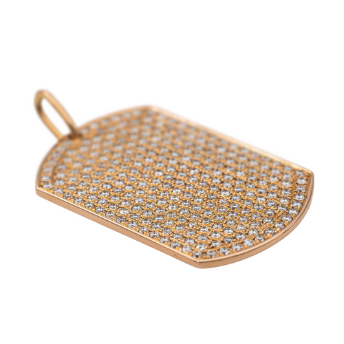 Pendentif Victoria Casal - Pendentif plaque en or rose serti de diamants 58 Facettes 2845484CN