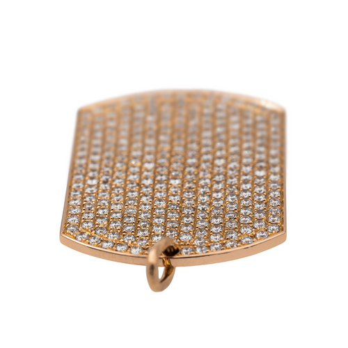 Pendentif Victoria Casal - Pendentif plaque en or rose serti de diamants 58 Facettes 2845484CN