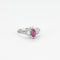 Bague 52 Bague Platine Rubis étoilé Diamants 58 Facettes DV0023-2