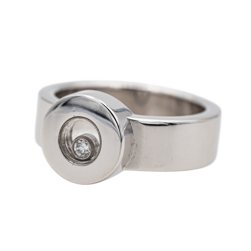 Bague 52 Chopard Happy Diamonds - Bague en or blanc avec diamant 58 Facettes 2849092CN